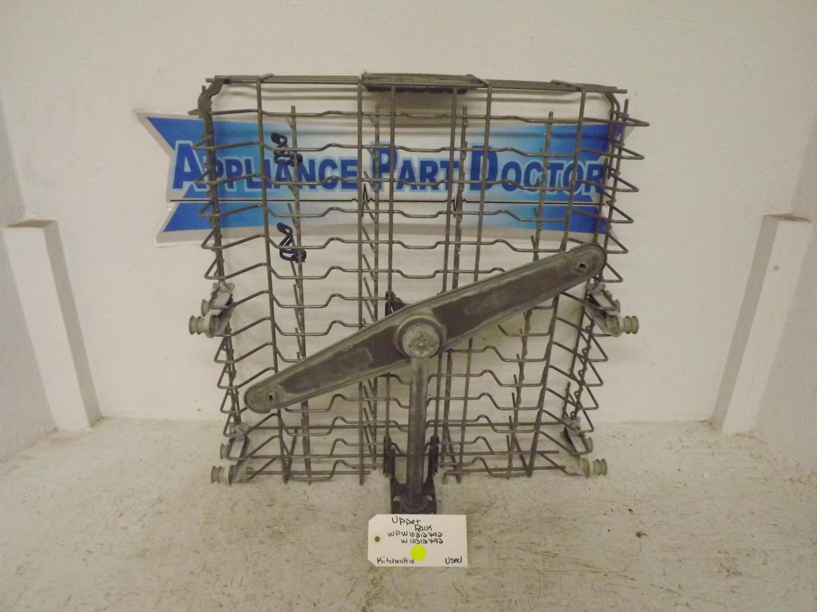 KitchenAid Dishwasher WPW10312792 W10312792 Upper Rack Used KitchenAid Dishwasher WPW10312792 W10312792 Upper Rack Used